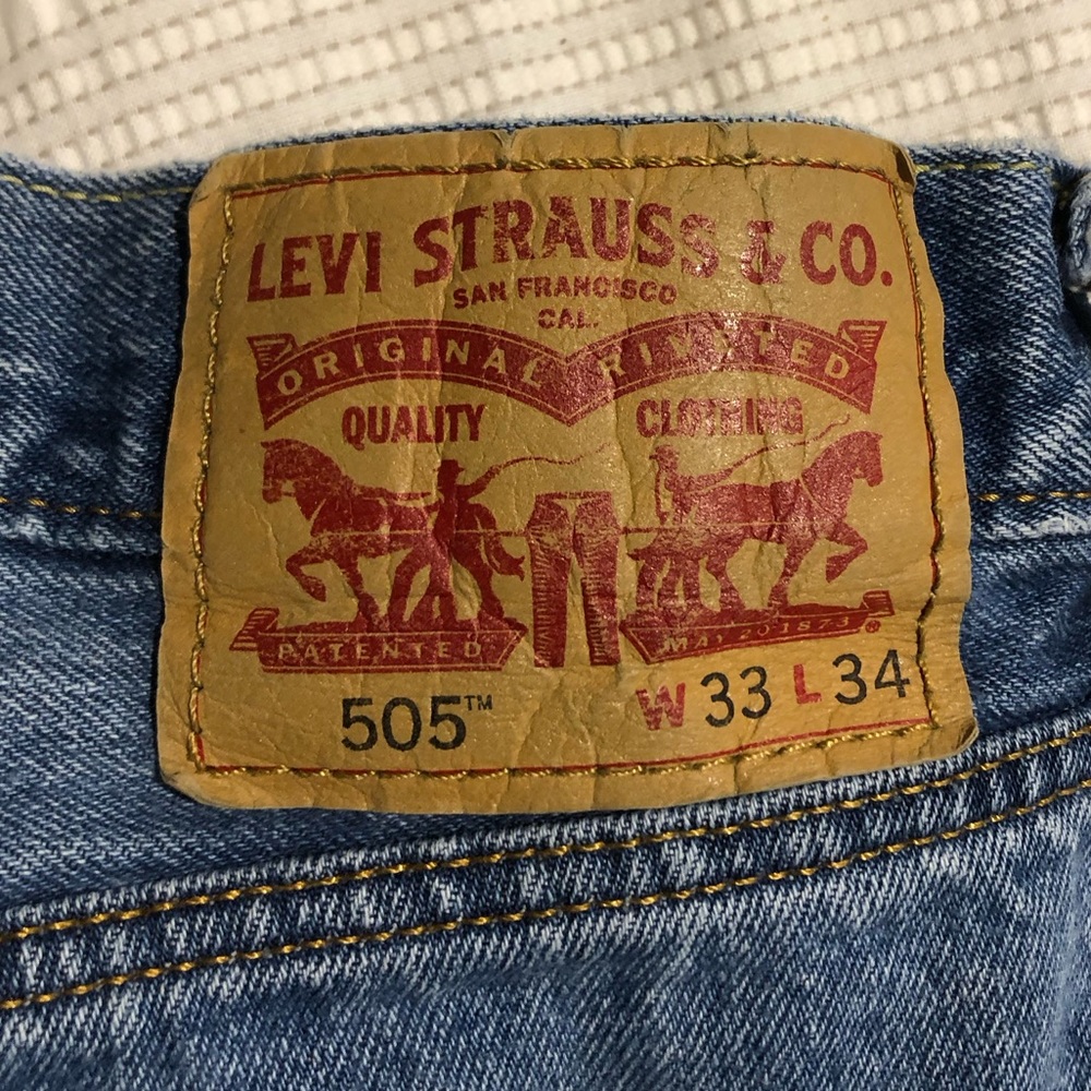 Levi’s 505 mens 33 waist 34 length jeans. - Picture 5 of 5
